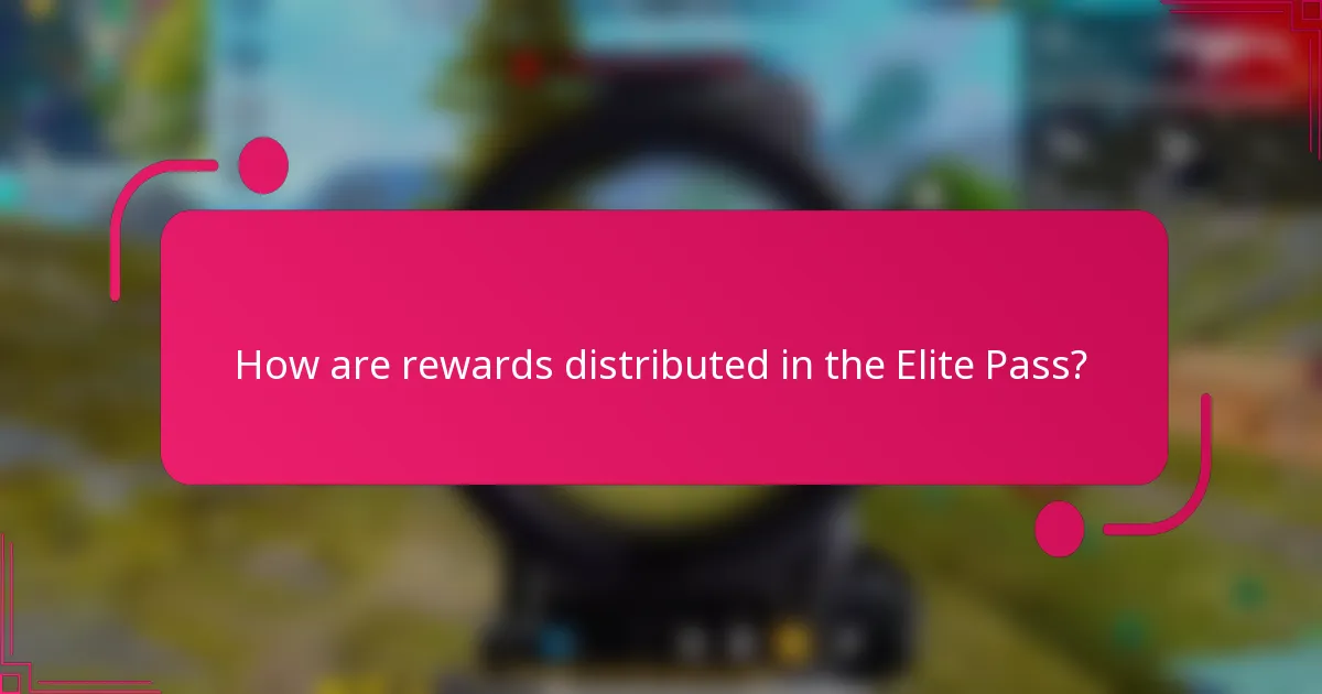 How are rewards distributed in the Elite Pass?
