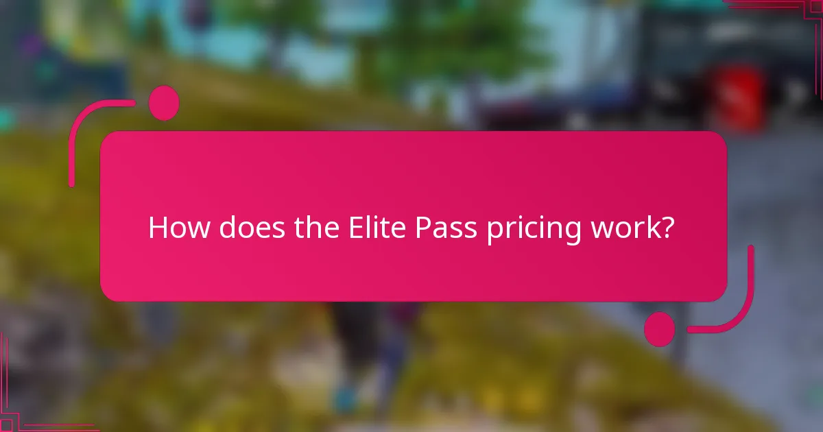 How does the Elite Pass pricing work?