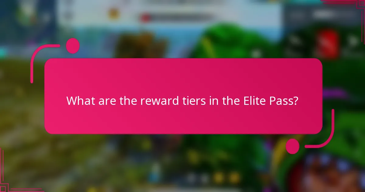 What are the reward tiers in the Elite Pass?
