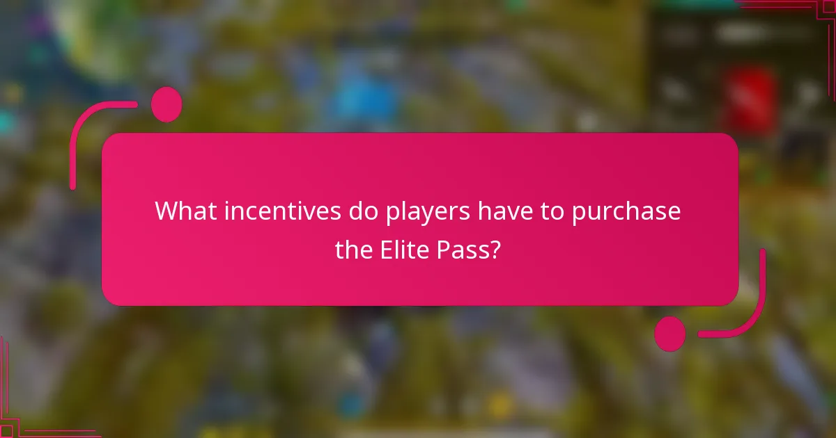What incentives do players have to purchase the Elite Pass?