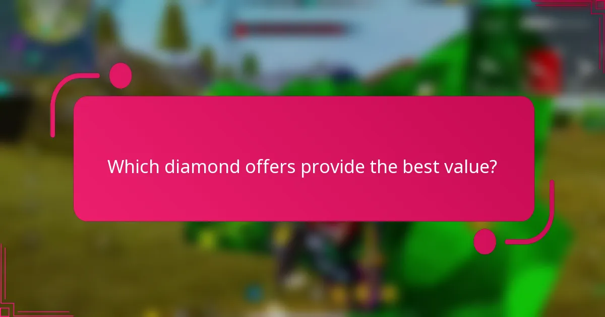 Which diamond offers provide the best value?